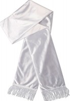 Weißer Satin Schal