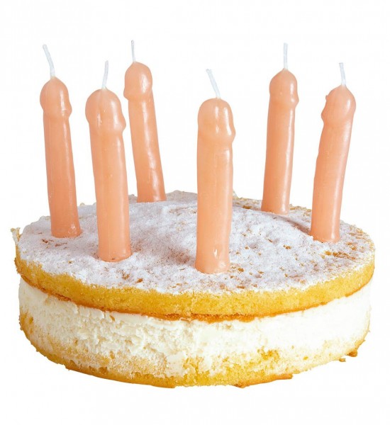 Mini Willy Kerze 6er-Set 2