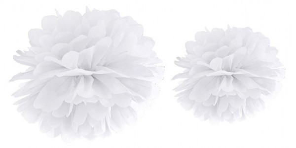 Pompon Romy weiß 35cm 2