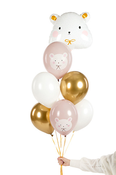 6 Süße Polarbär Luftballons 30cm 3