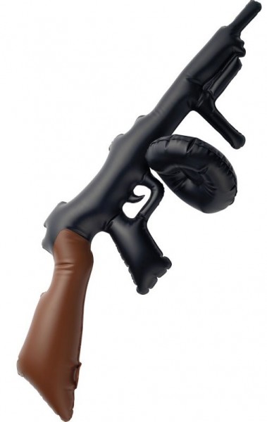 Aufblasbare Gangster Maschinenpistole 75cm