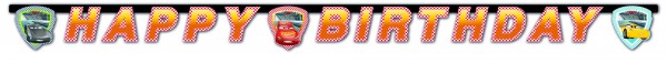 Cars Evolution Birthday Girlande 2m