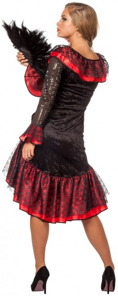 Spanisches Flamenco Tänzerin Kleid Rot 2
