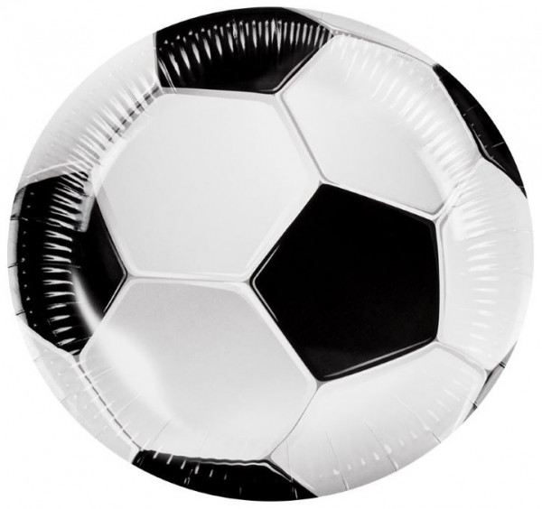 10 Fußball Fan Pappteller 23cm