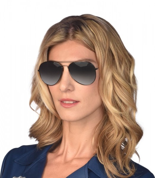 Verspiegelte Pilotenbrille schwarz 2