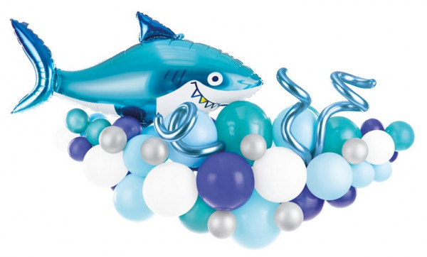 Ballongirlande Deko-Set Sharky