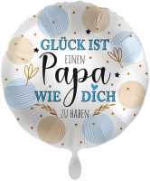 Glück ist Papa Folienballon 43cm