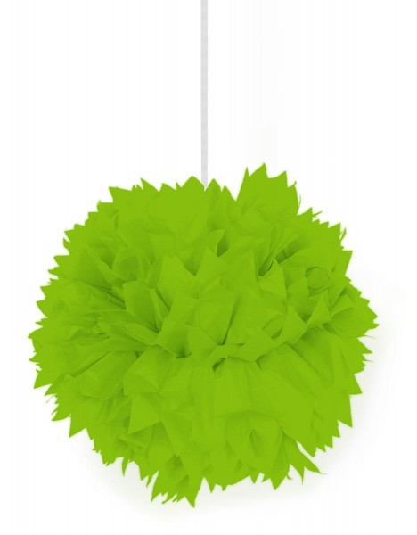 Neongrüner Dekoball Pompon 30cm