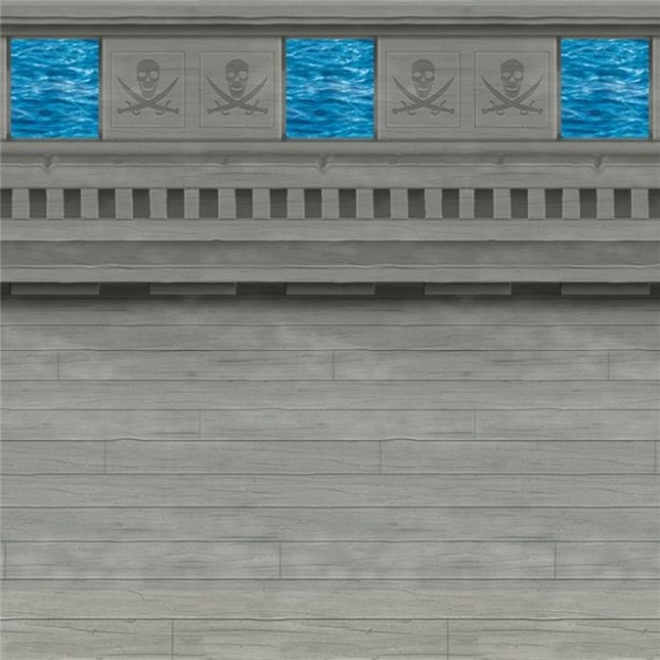 Piratenschiff Wandkulisse 1,2 x 9,1m