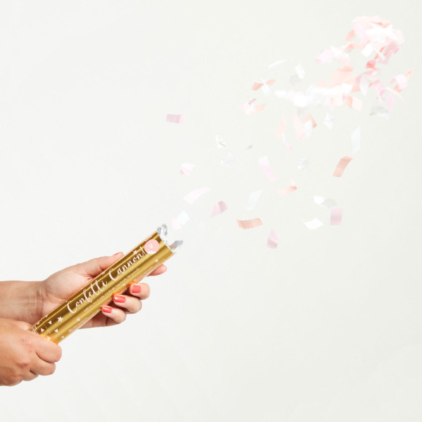 Konfetti Kanone Rosa 24cm