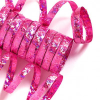Holographische Luftschlangen Pink 1,8m