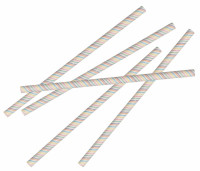 Vorschau: 20 Eco Regenbogen Strohhalme