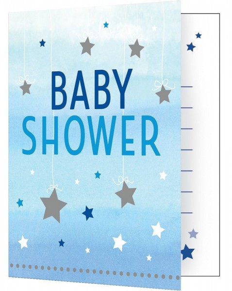 8 Twinkle Baby Boy Einladungskarten