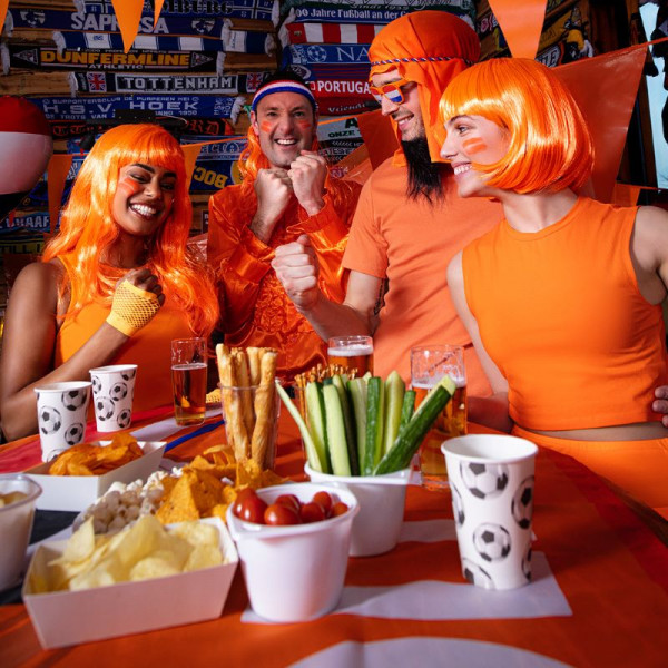 10 Fußball Fan Pappbecher 210ml 3