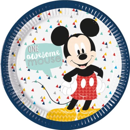 8 Awesome Mickey Mouse Teller 23cm