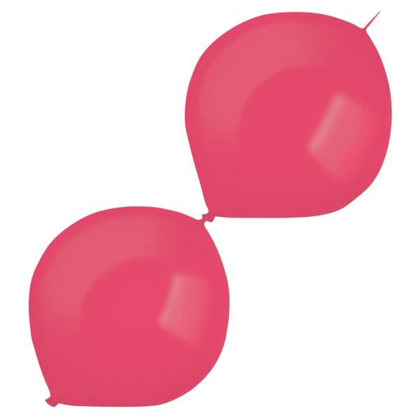 50 Metallic Girlandenballons pink 30cm