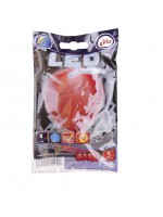 5 Glowing Partynight LED Ballons Rot 23cm
