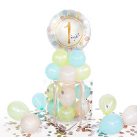 Vorschau: Balloha Geschenkbox DIY Rainbow Dots Eins XL