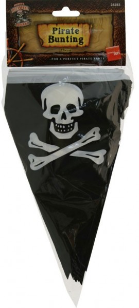 Piraten Totenkopf Wimpelkette