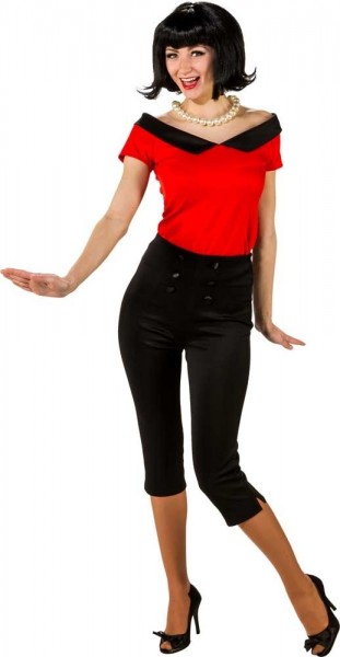 60er Jahre Rockabella Shirt für Damen