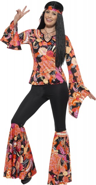 Hippie Discolady Kostüm Davina