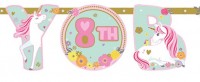 Vorschau: Girlande Happy Birthday Unicorn