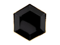 6 Black Celebration Pappteller 23cm