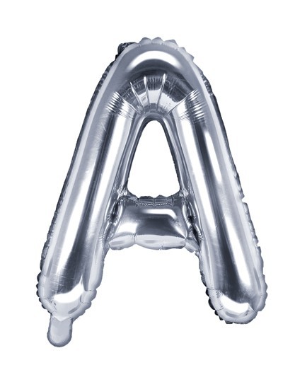 Folienballon A silber 35cm
