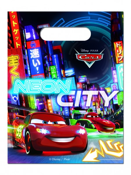 6 Cars Neon City Geschenktüten