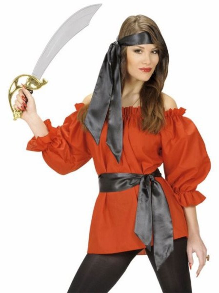 Piratenbraut Jessy Bluse Rot