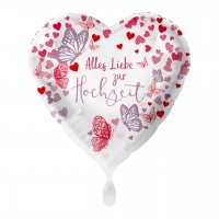 Alles Liebe zur Hochzeit Folienballon 43cm