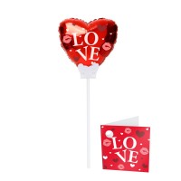Vorschau: Folienballon mit Stab Love