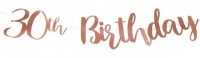 Blooming 30th Birthday Girlande 1m