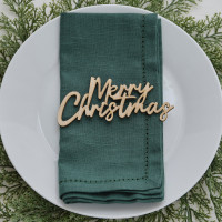 Vorschau: 6 Merry Christmas Platzdekorationen
