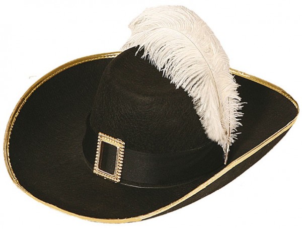 Edler Goldborten Jagdhut Mit Feder