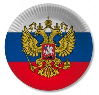 10 Russland Pappteller 23cm