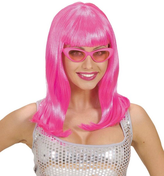 Neon Pinke Perücke Nina