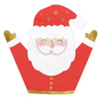 Vorschau: 20 Jolly Santa Servietten 29,5 x 30cm