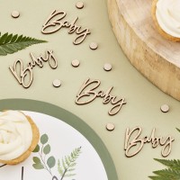 Hey Baby Holz Streudeko 18-teilig