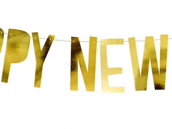 Goldene Silvester Nacht Girlande 90cm 6
