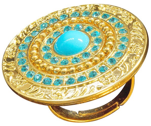 Cleopatra Ring Mit Türkisen Steinen