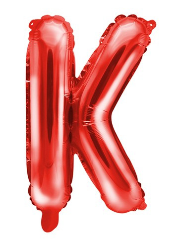 Roter K Buchstabenballon 35cm