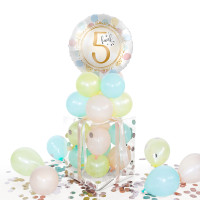 Vorschau: Balloha Geschenkbox DIY Rainbow Dots Fünf XL