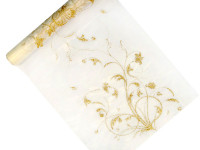 Goldener Organza Campanula 9m x 36cm