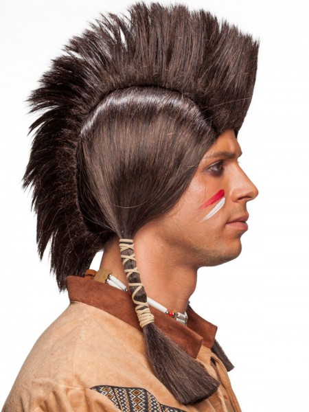 Indianer Häuptling Perücke Mit Irokese