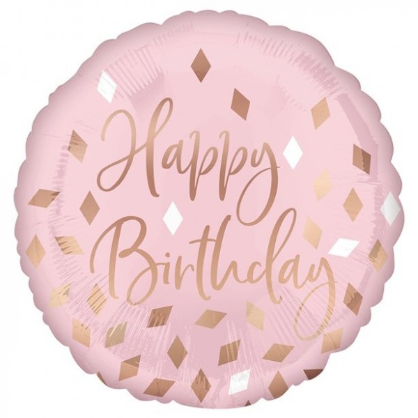 Birthday Blush Folienballon 45cm
