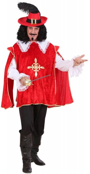 Rotes Musketier Oberteil Diego Für Herren