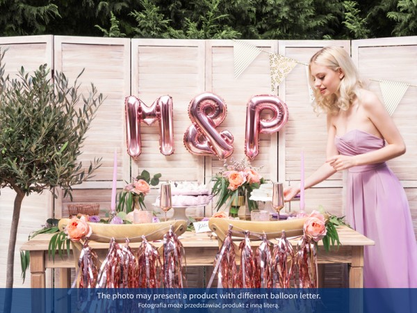 Folienballon T roségold 35cm 4