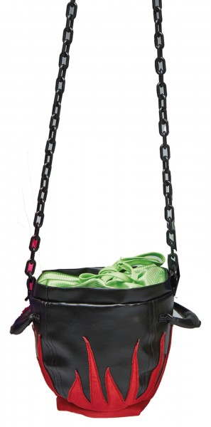 Köchelnder Hexenkessel Tasche Schwarz