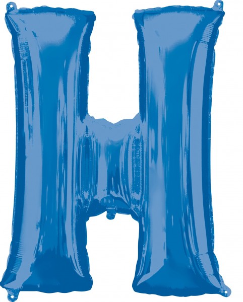 Folienballon Buchstabe H blau XL 81cm
